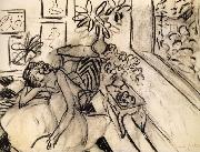 Henri Matisse Lying woman oil painting artist